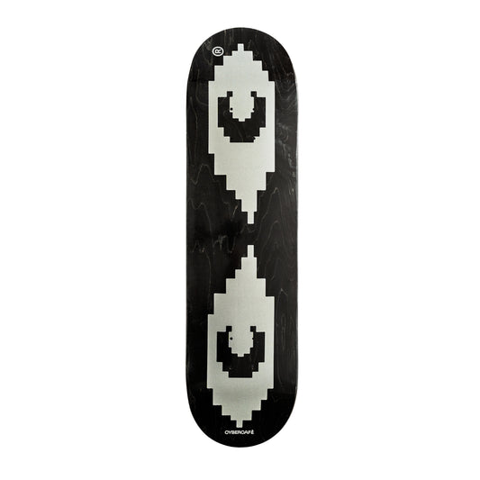 Silver Logo Deck - Black