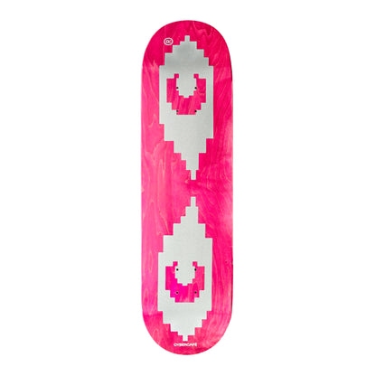 Silver Logo Deck - Pink