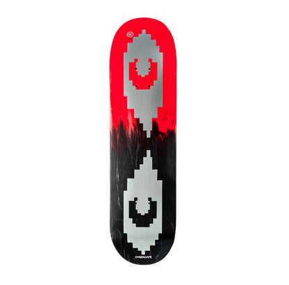 Silver Logo Deck - Black / Red