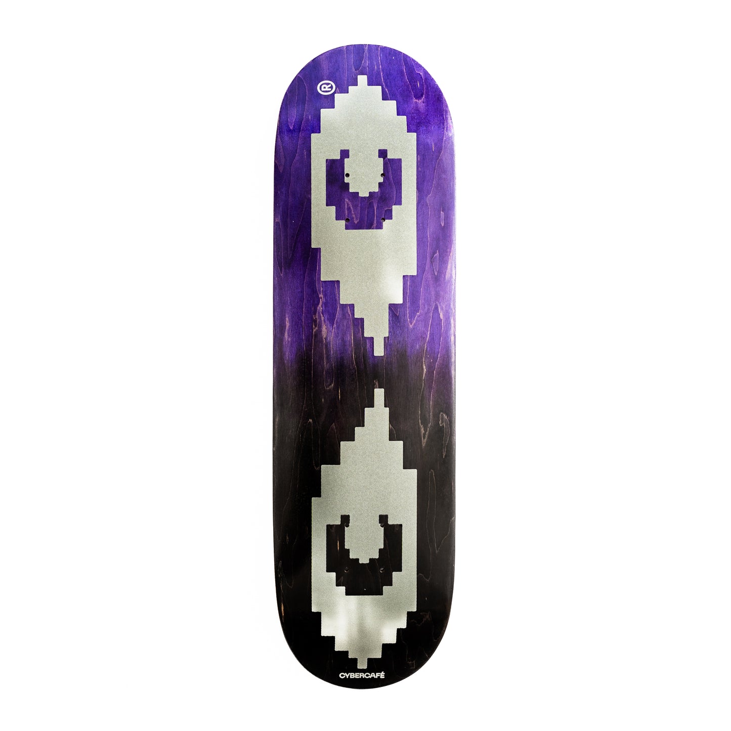 Silver Logo Deck - Black / Purple