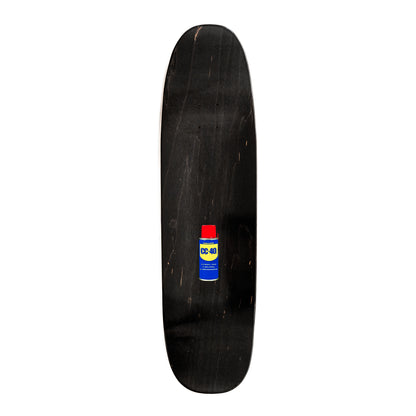 Silver Logo Shaped Deck - Black