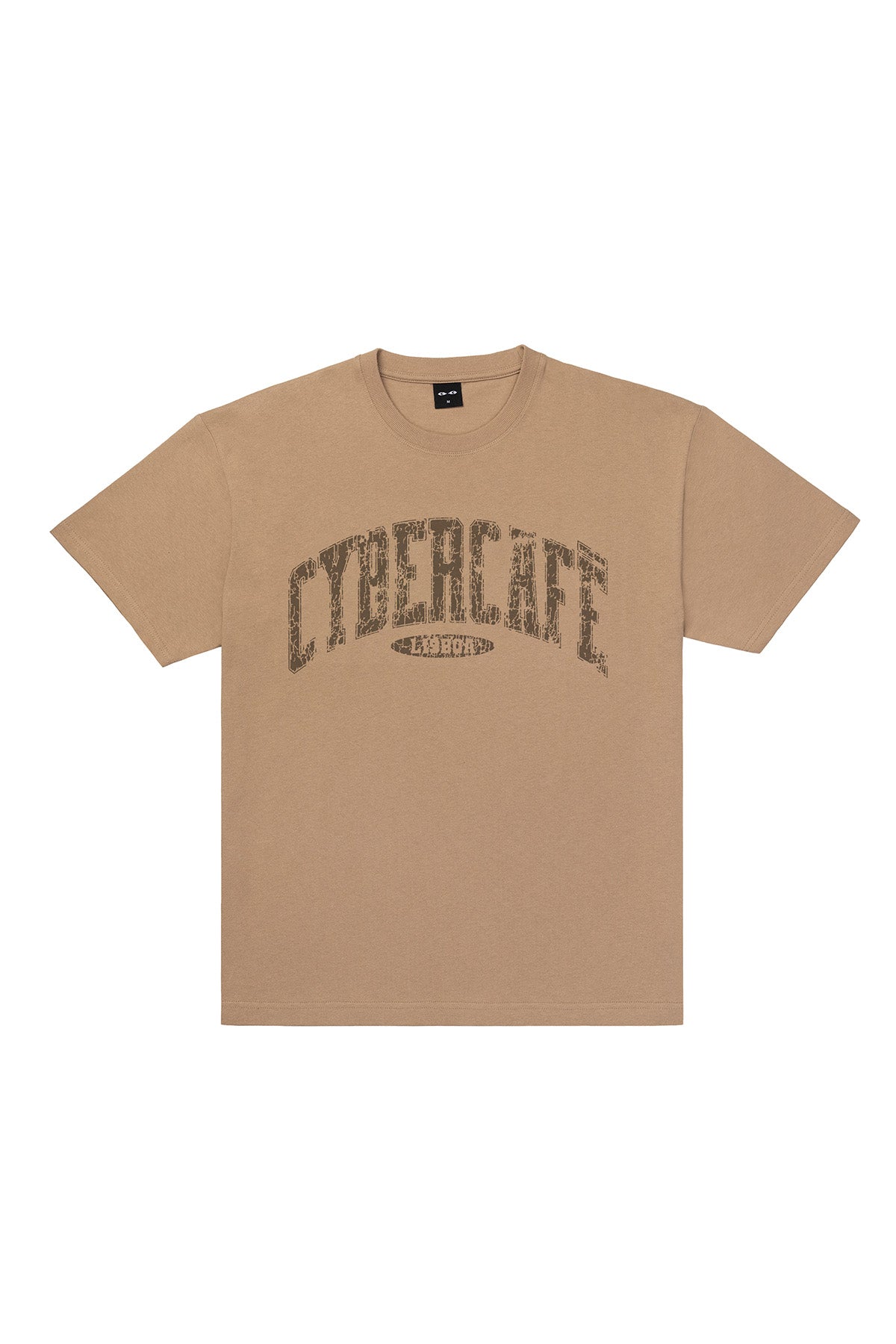 Distressed Varsity Logo Tee - Sand