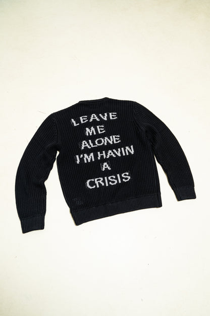 Crisis Knit Sweater - Black / Gray