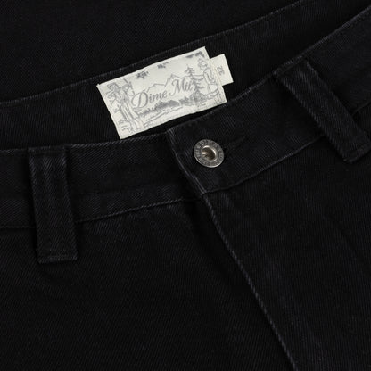 Carpenter Denim Shorts - Jet Black