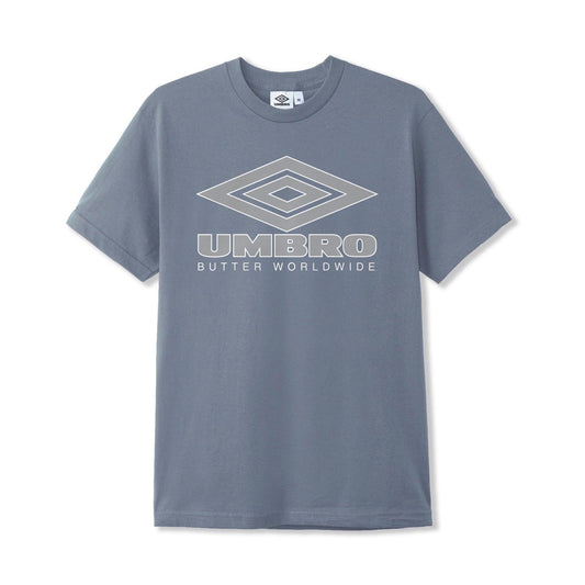 Butter® X Umbro Diamond Logo Tee - Washed Slate