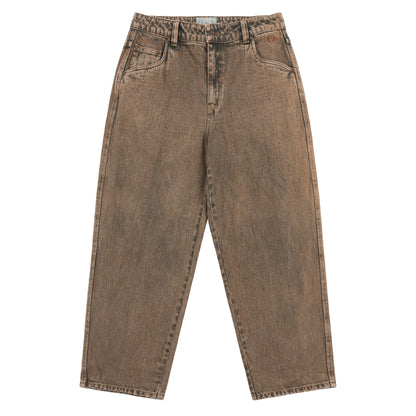 Classic Baggy Denim Pants - Overdyed Brown