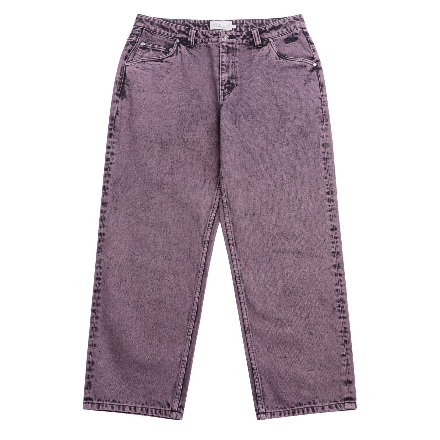 dime purple denim jeans relaxed fit 
