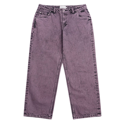 dime purple denim jeans relaxed fit 
