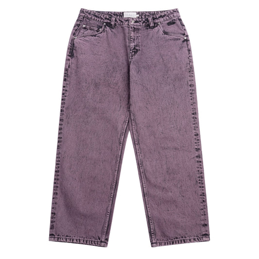 dime purple denim jeans relaxed fit 
