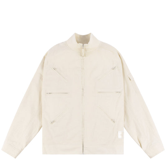 Dime Mtl Zip Jacket - Cream 
