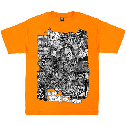 Railroad Tee - Orange