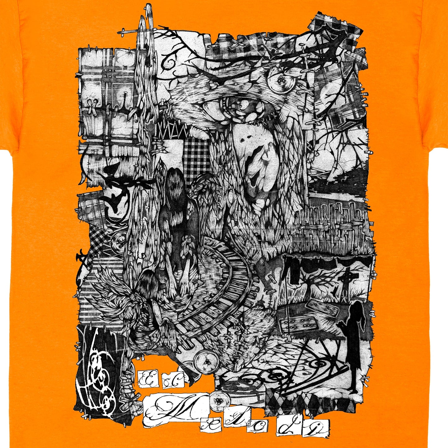 Railroad Tee - Orange
