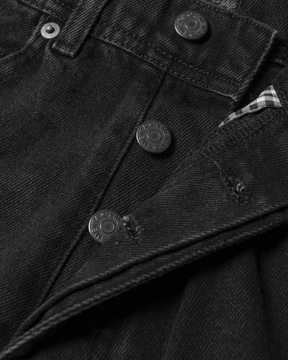 Pagode Ripped Dots Jeans - Black Jet Stone Washed