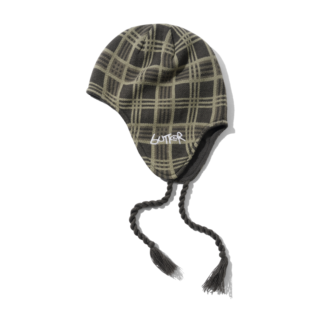 Earflap Beanie - Plaid