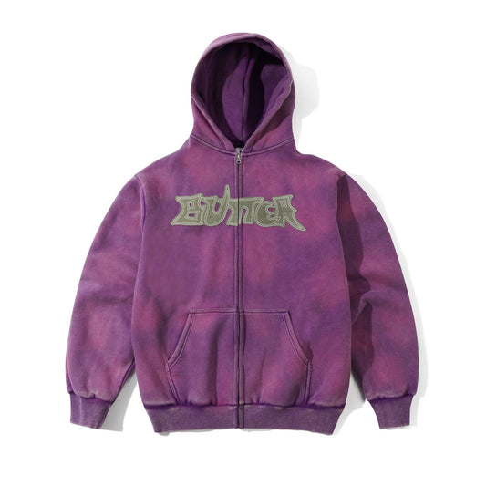 Encounter Zip-Thru Hoodie - Washed Purple