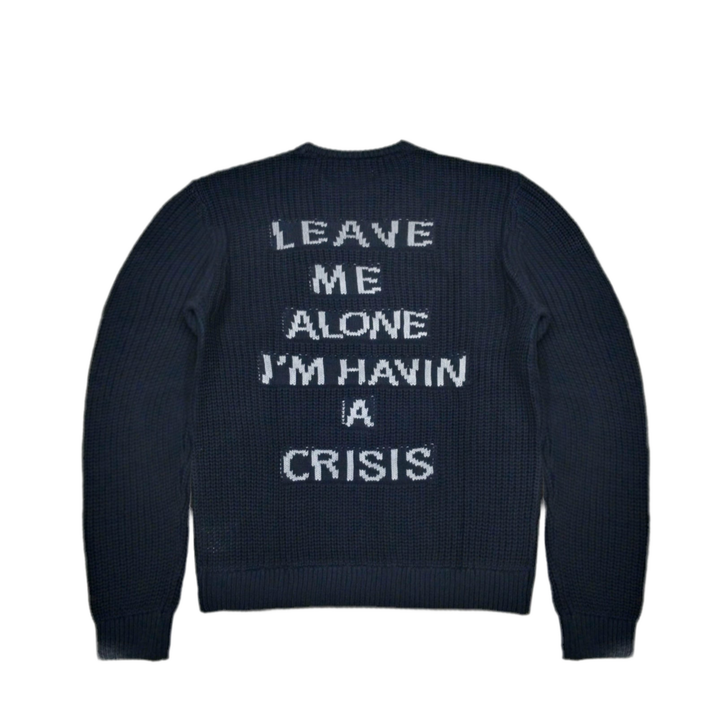 Crisis Knit Sweater - Black / Gray