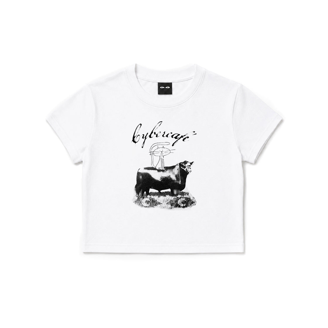 Gato/Vaca Baby Tee - White
