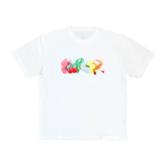 Glam Flowers Tee - White