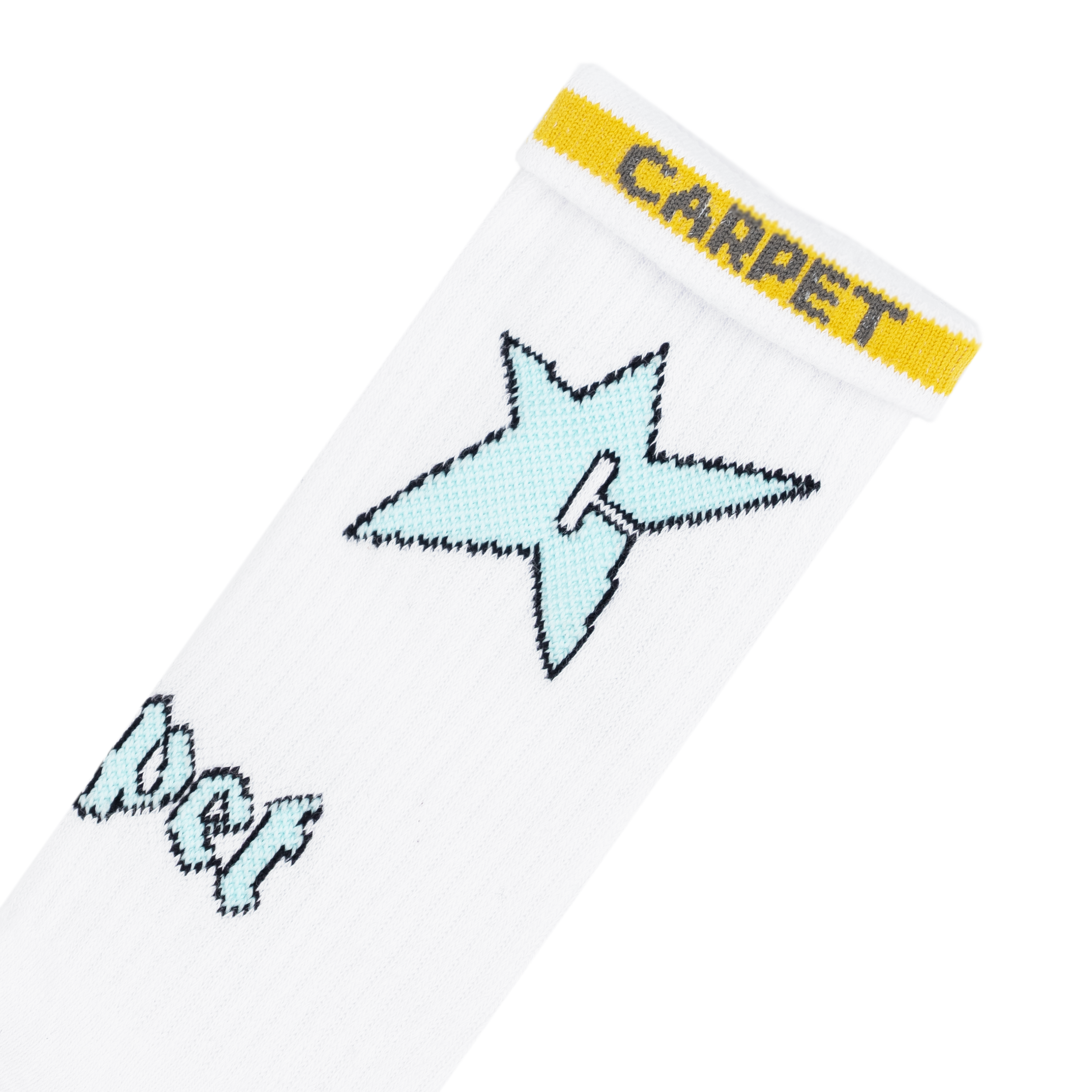 Glow In The Dark C-Star Socks - White