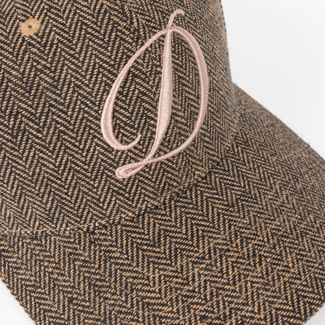 D Full Fit Cap - Herringbone Oak