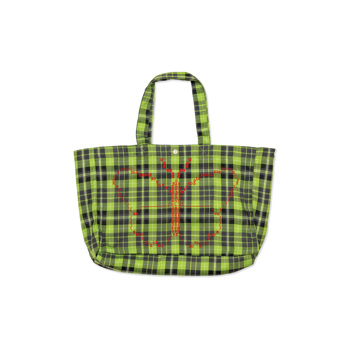 Butterfly Code Tote - Tartan