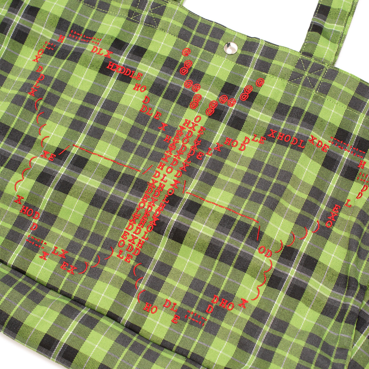 Butterfly Code Tote - Tartan