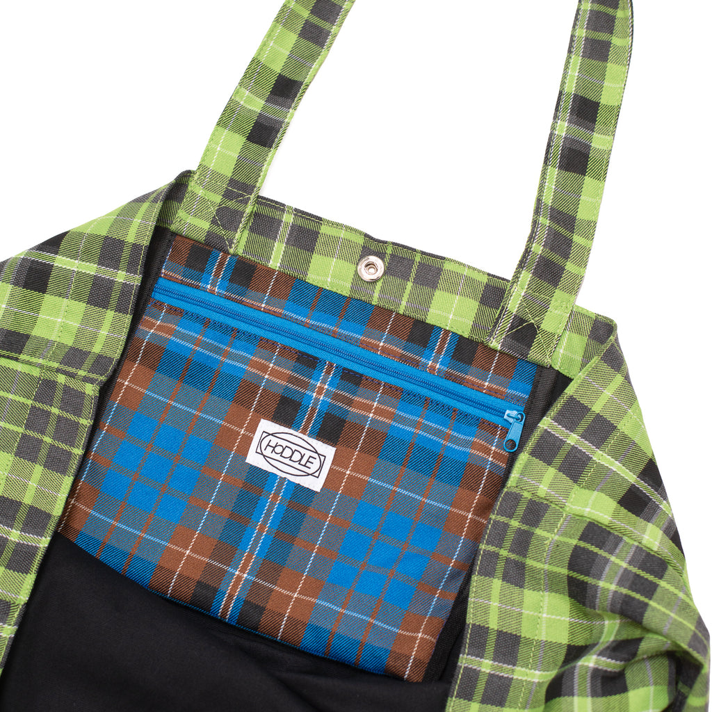 Butterfly Code Tote - Tartan