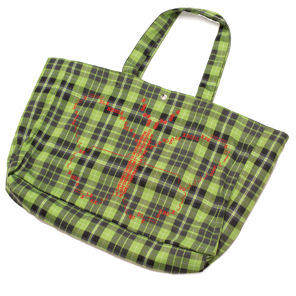 Butterfly Code Tote - Tartan