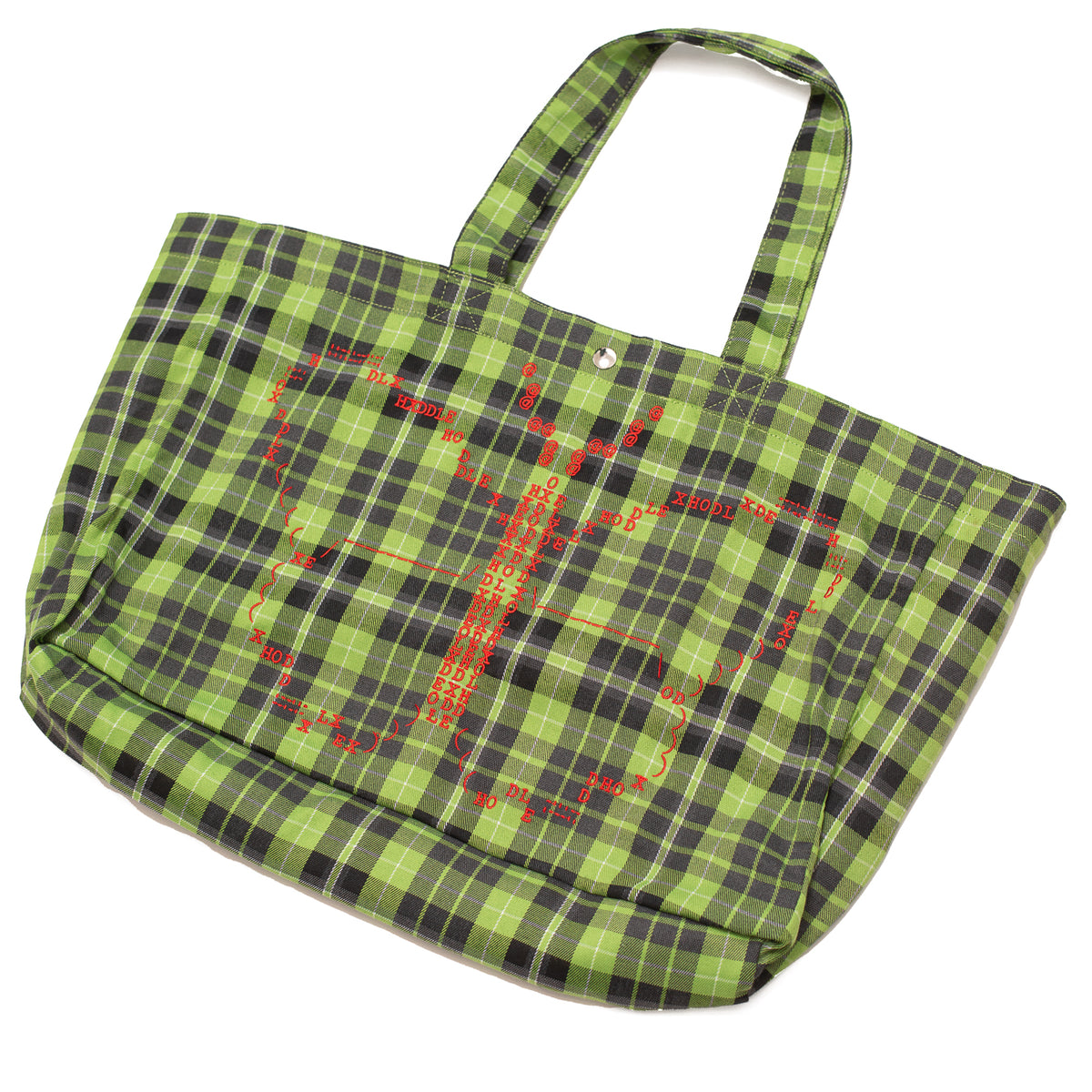 Butterfly Code Tote - Tartan