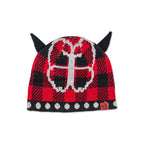 Butterfly Horn Beanie - Red
