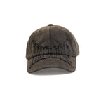 Denim Applique Cap - Brown