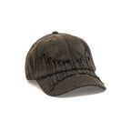 Denim Applique Cap - Brown