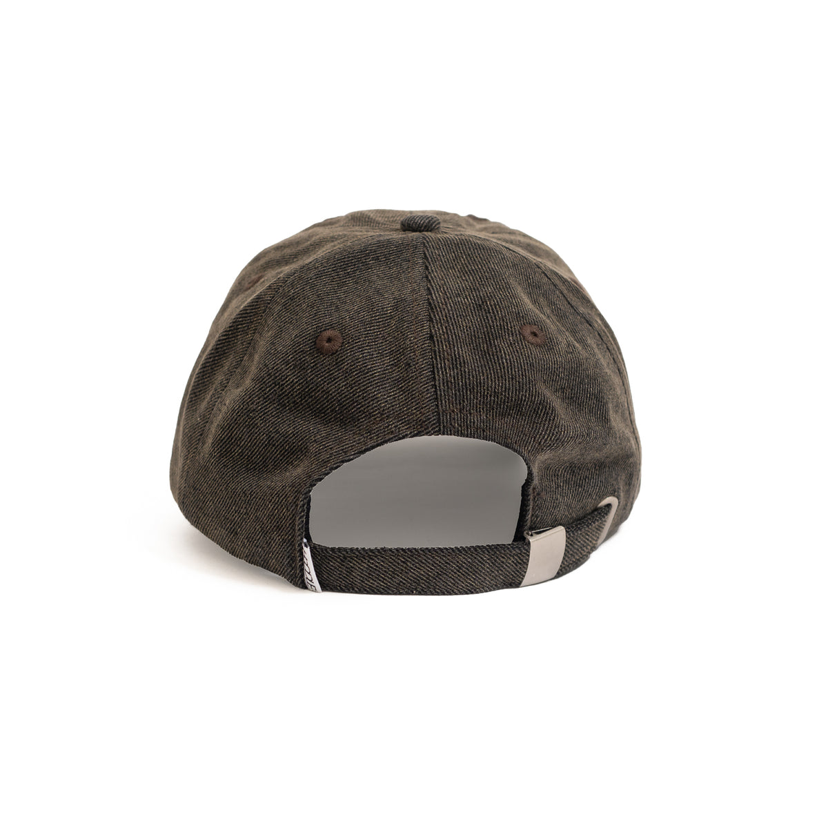 Denim Applique Cap - Brown
