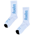 Human Socks - White / Baby Blue