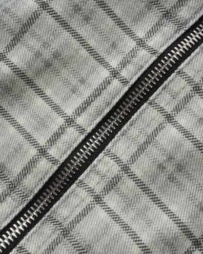 Hooded Work Jacket - Grey Plaid