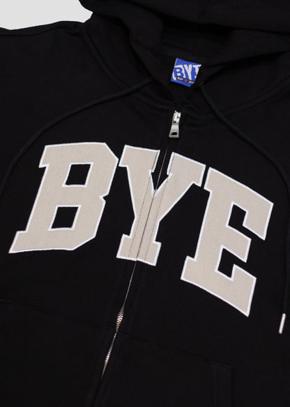 Bye Zip-Up Hoodie - Black