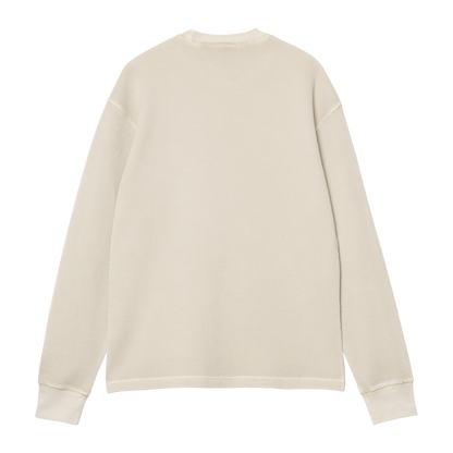 Vista LS Waffle Tee - Fleur De Sel, Garment dyed