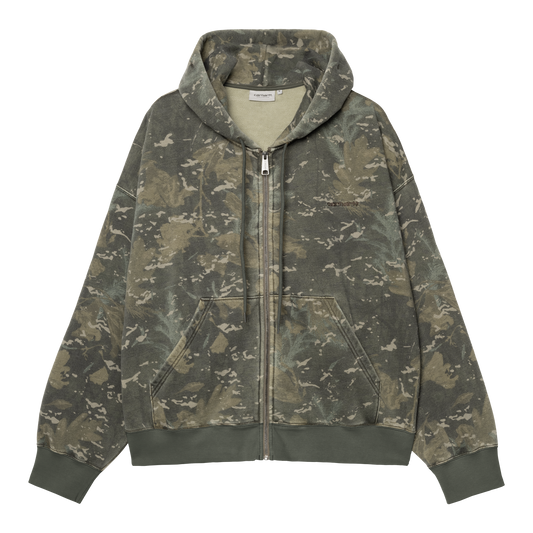 Hooded Benton Sweat Jacket - Camo Combi