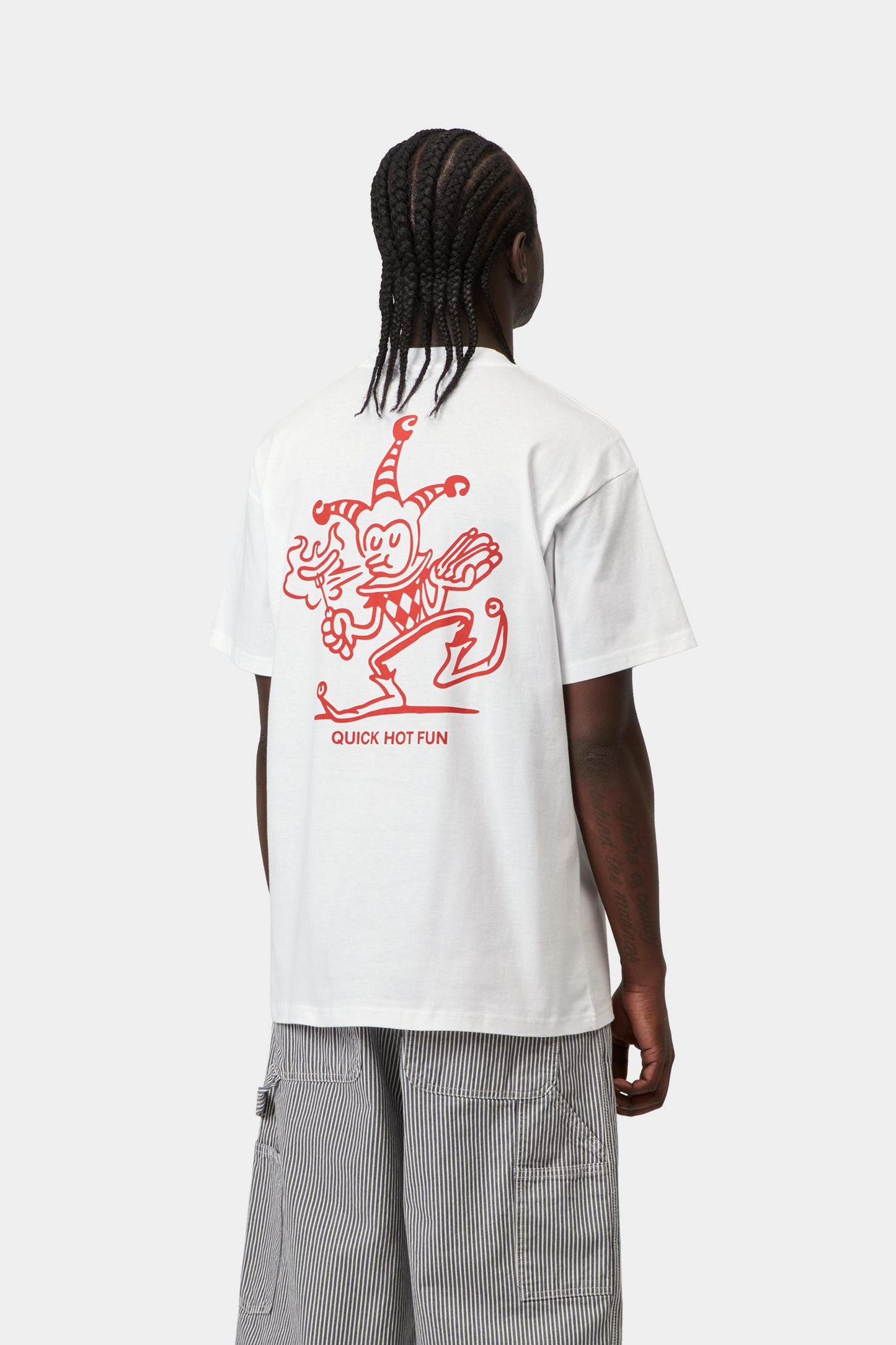 Harlequin BBQ Tee - White