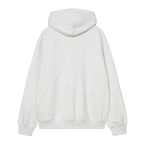 Hooded WIP Label Sweat Jacket - Ash Heather