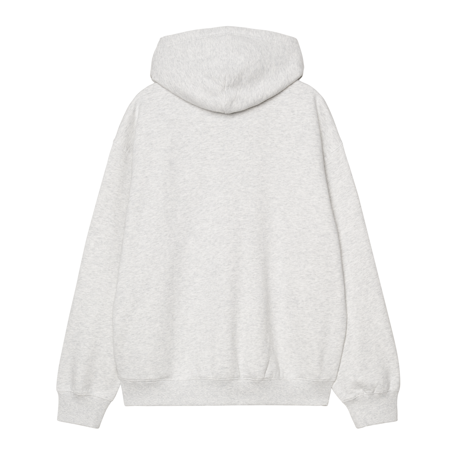 Hooded WIP Label Sweat Jacket - Ash Heather