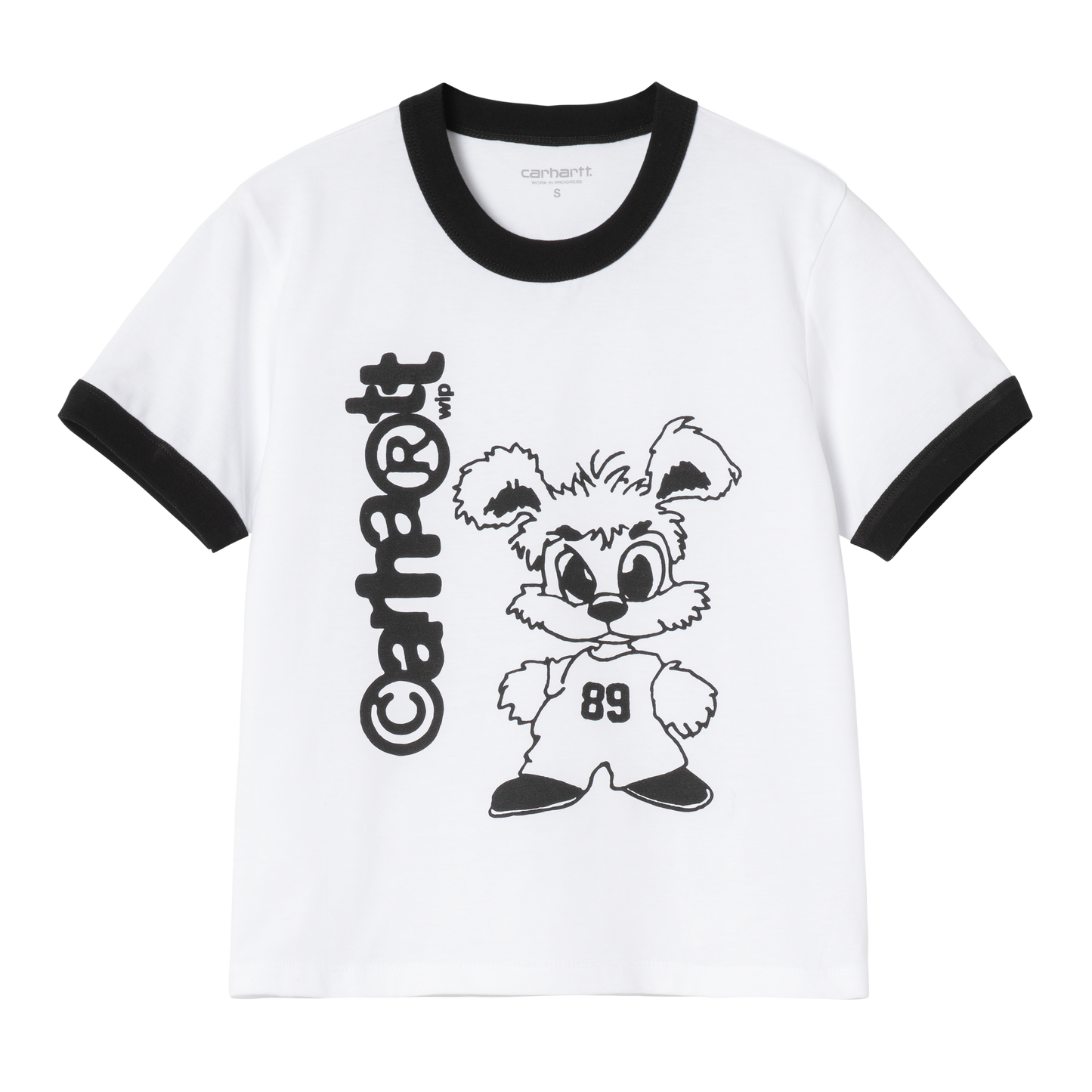 W' IP Ringer Tee - White / Black