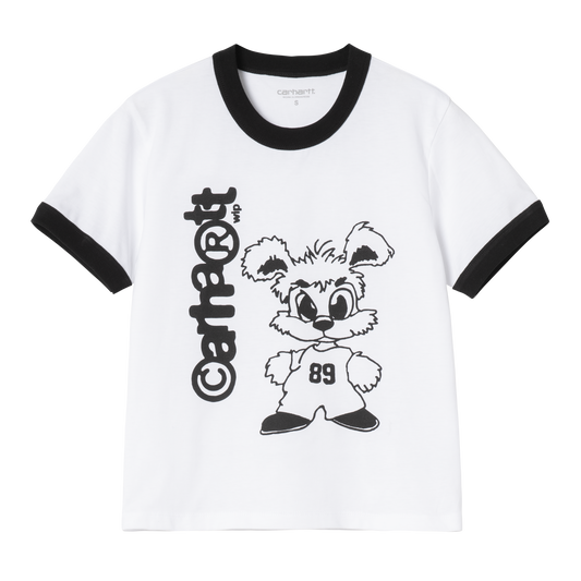 W' IP Ringer Tee - White / Black