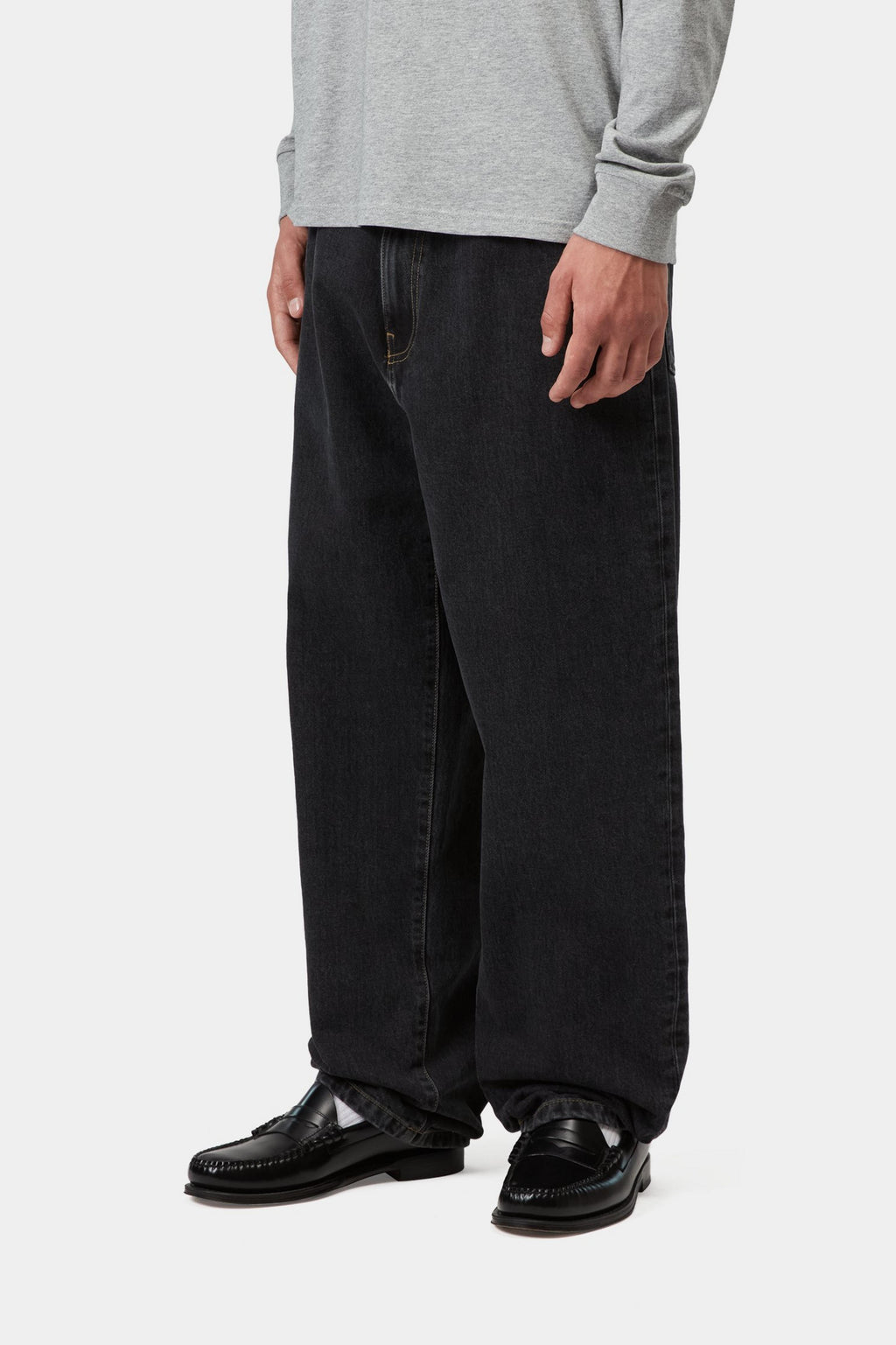 Aaron Pant - Black (stone washed)