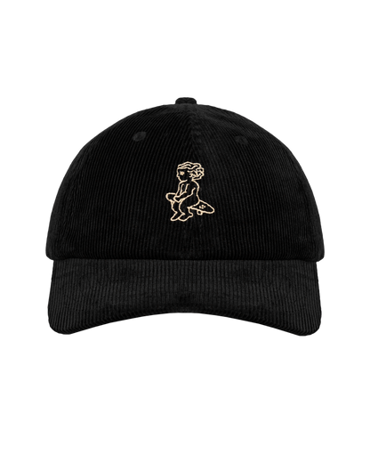 Ikon 6 Panel Cords Cap - Black