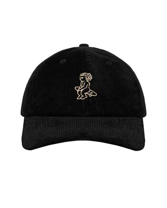 Ikon 6 Panel Cords Cap - Black