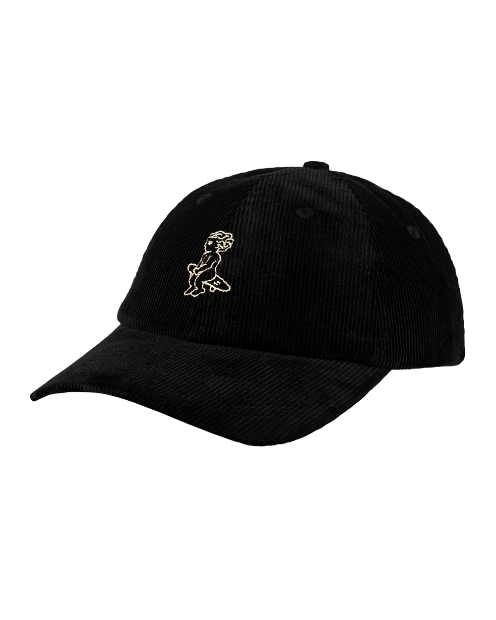 Ikon 6 Panel Cords Cap - Black