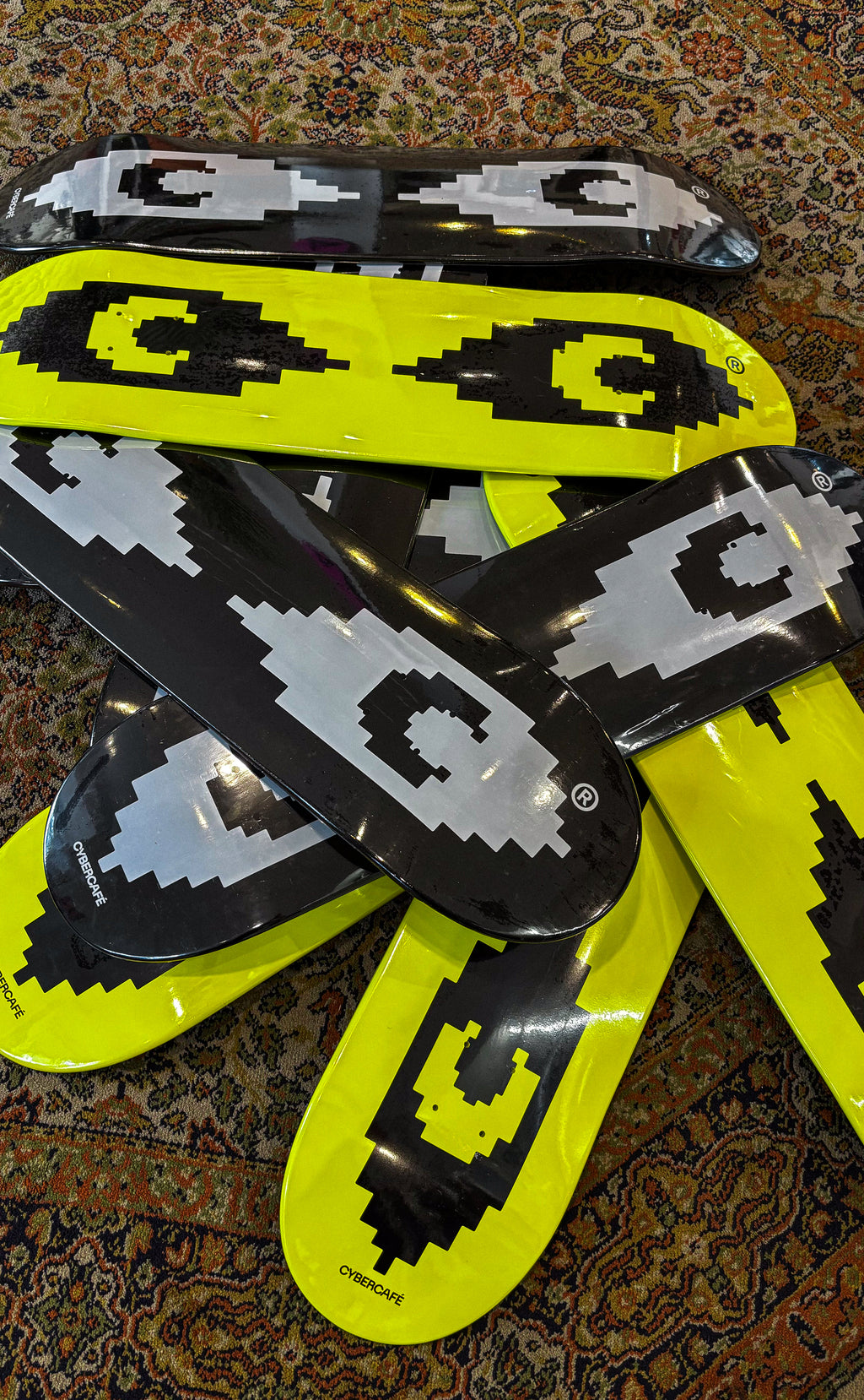 CC Full Dip Logo Deck - Neon Yellow