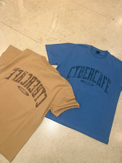 Distressed Varsity Logo Tee - Blue