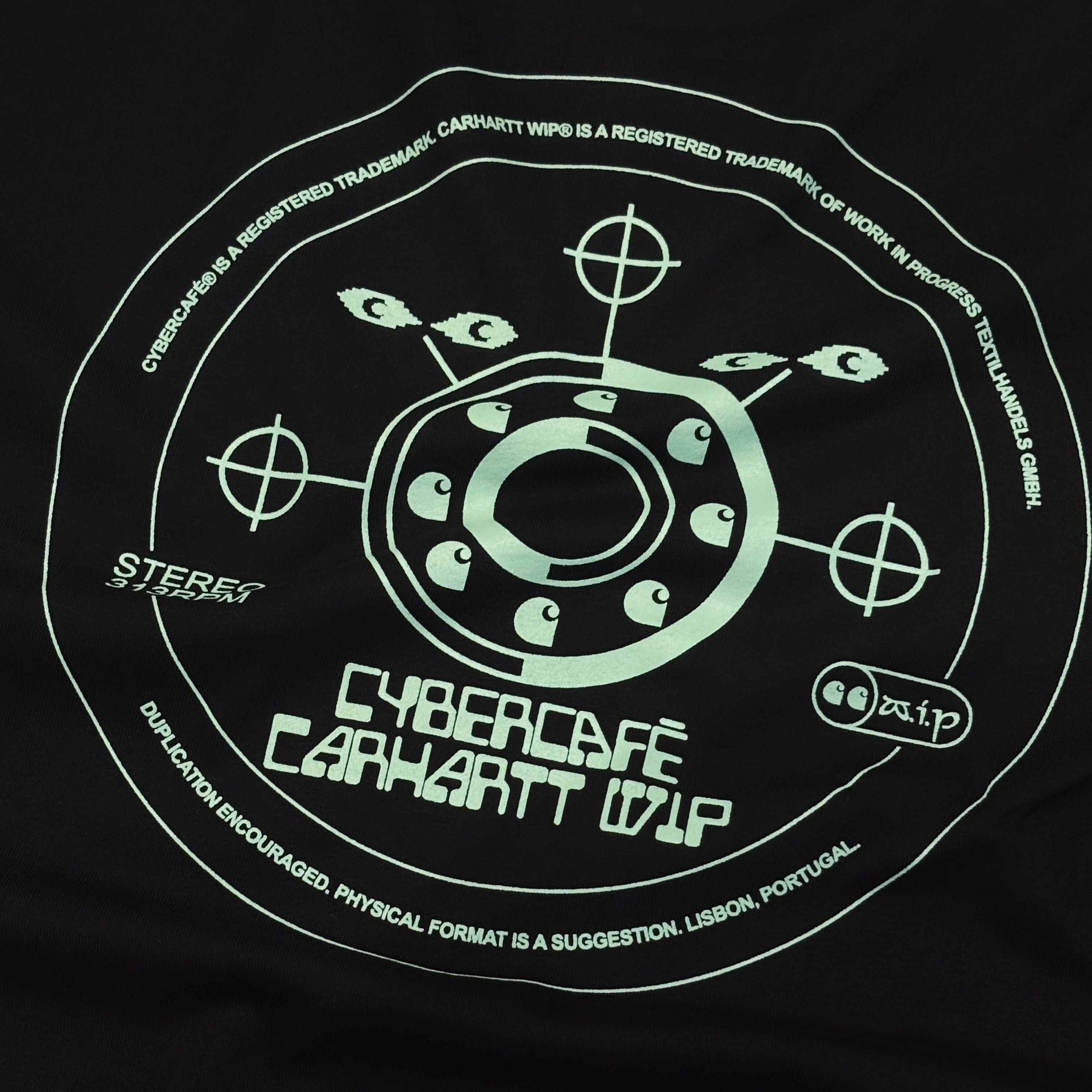 Cybercafé® X Carhartt WIP Jogo Duplo Tee - Black